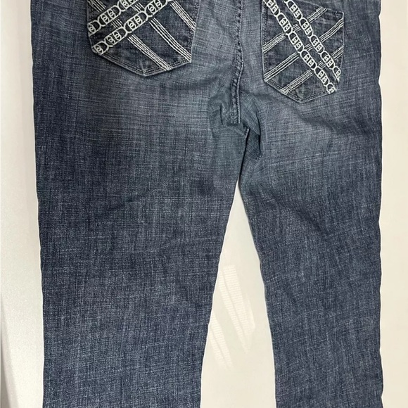 Bebe Capri Jeans Medium Wash Size 31 M Cotton 98% Made In U.S.A - Picture 7 of 7